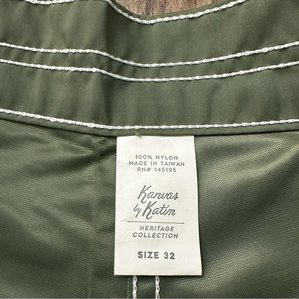 Katin 100% Nylon Surf Trunks Shorts Men’s Size 32 Olive Green